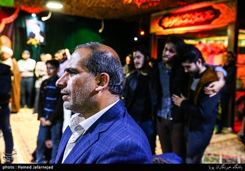 وداع با پیکر مطهر شهید م ع حرم حمیدرضا ضیایی