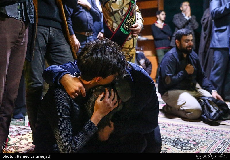وداع با پیکر مطهر شهید م ع حرم حمیدرضا ضیایی